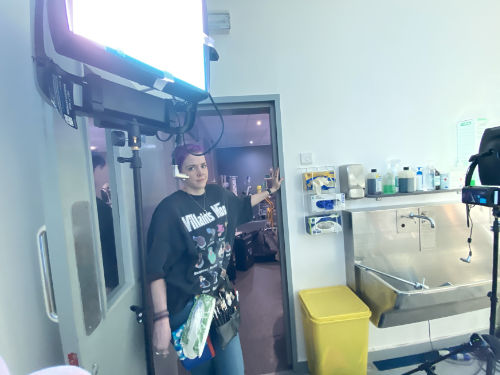 Cat Cordery MUA in mortuary