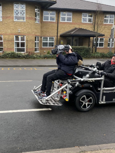 Alex Sultoon on Twizzy on the move